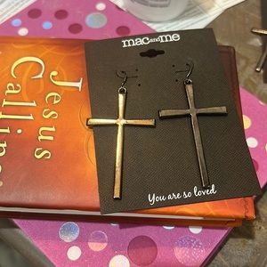 Max & Me Large Cross Earring absolutely beautiful “You are so loved”